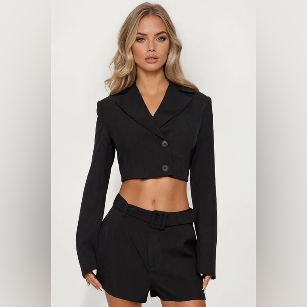 Fashion Nova Lace-Up Back Cropped Blazer | NWT | Size XL